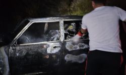 KASTAMONU'DA SEYİR HALİNDEKİ OTOMOBİL YANDI