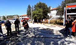 MUDURNU'DA KOPAN ELEKTRİK TELLERİ YANGIN ÇIKARDI