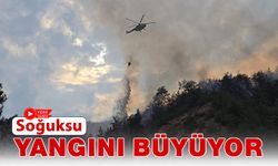 SOĞUKSU ORMAN YANGINI BÜYÜYEREK SÜRÜYOR