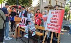 BARTIN'DA İSRAİL'E BOŞ SIRA İLE FİLİSTİN TEPKİSİ