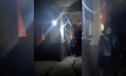 CİDE'DE BOŞ EVDE YAGIN PANİĞİ
