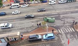 KONTROLDEN ÇIKAN ARAÇ DEVRİLDİ