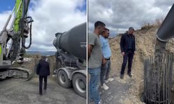 ESKİPAZAR KÜÇÜK SANAYİ SİTESİNDE İLK BETON ATILDI