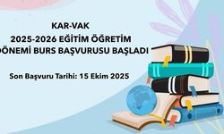 KAR-VAK 2025-2026 EĞİTİM ÖĞRETİM DÖNEMİ BURS BAŞVURUSU BAŞLADI