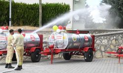 KASTAMONU'DA YANGINA HASSAS KÖYLERE 16 SU TANKERİ DAĞITILDI