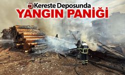 KERESTE DEPOSUNDA YANGIN ÇIKTI
