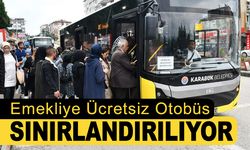 KARABÜK’TE EMEKLİLERE ÜCRETSİZ OTOBÜSE SINIR GELİYOR