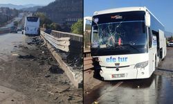 KARABÜK’TE OTOBÜS KAZASI: 1 YARALI