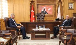 VALİ YAVUZ'DAN HAYRETTİN BASKIN'A HAYIRLI OLSUN ZİYARETİ
