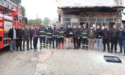 YANGIN İHBARINA GİDEN İTFAİYECİLERE PASTA SÜPRİZİ