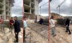 BAŞKAN CIVA TOKİ İNŞAATINI İNCELEDİ