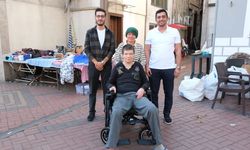 CAM KEMİK HASTASI GENÇ AKÜLÜ SANDALYESİNE KAVUŞTU