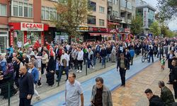ÇAYCUMA'DA FİLİSİN'E DESTEK YÜRÜYÜŞÜ GERÇEKLEŞTİRİLDİ