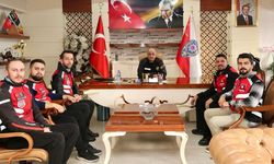 KASK KAFALILAR MOTOSİKLET DERNEĞİ'NDEN EMNİYET MÜDÜRÜ CANVER'E ZİYARET