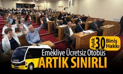 EMEKLİYİ ÜCRETSİZ OTOBÜS HAKKINA SINIRLAMA GELDİ