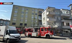 KARABÜK'TE APARTMAN BACASI YANGINI KORKUTTU