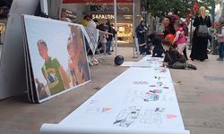 KARABÜK'TE "FİLİSTİNLİ ÇOCUKLAR İÇİN ÇİZ" ETKİNLİĞİ DÜZENLENDİ