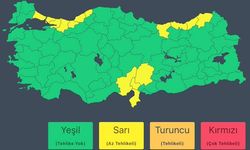 METEOROLOJİ GENEL MÜDÜRLÜĞÜ'NDEN SARI KOD UYARISI