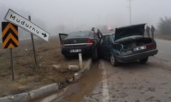 MUDURNU'DA TRAFİK KAZASI 4 KİŞİ YARALANDI