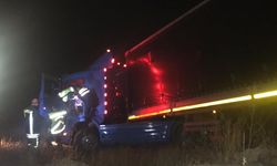 TOSYA'DA ÇELTİK TARLASINA DEVRİLEN TIRIN SÜRÜCÜSÜ ÖLDÜ