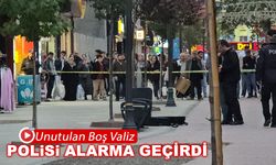 UNUTULAN BOŞ VALİZ POLİSİ ALARMA GEÇİRDİ