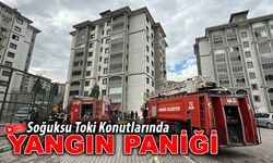 SOĞUKSU TOKİ KONUTLARINDA YANGIN PANİĞİ