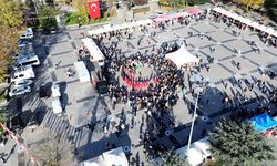 DÜZCE'DE FİLİSTİN'E DESTEK ETKİNLİĞİNE YOĞUN İLGİ