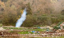ALAPLI'DA DOĞAL GAZ BORUSU PATLADI
