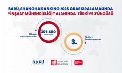 BARÜ İNŞAAT MÜHENDİSLİĞİ ALANINDA TÜRKİYE'DE İLK 3
