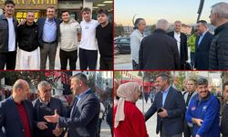 BAŞKAN ÇETİNKAYA CADDE ZİYARETLERİNE DEVAM EDİYOR