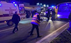 BOLU'DA 3 SERVİS MİDİBÜSÜ ÇARPIŞTI 11 YARALI