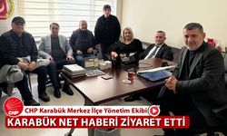 CHP KARABÜK MERKEZ İLÇE YÖNETİMİ KARABÜK NET HABER'İ ZİYARET ETTİ