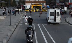 DÜZCE'DE İMAM VE AZRAİL MOTOSİKLETLİYİ KOVALADI