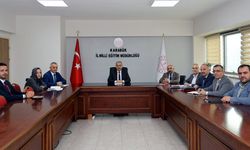 KARABÜK'TE HAFTALIK EĞİTİM DEĞERLENDİRME TOPLANTISI YAPILDI