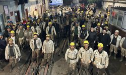 ZONGULDAK'TA MADEN İŞÇİLERİ YANGIN TATBİKATI YAPTI