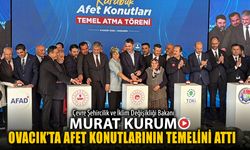 BAKAN KURUM KARABÜK'TE AFET KONUTLARININ TEMELİNİ ATTI
