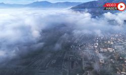 KARABÜK'Ü KAPLAYAN SİS DRON İLE GÖRÜNTÜLENDİ