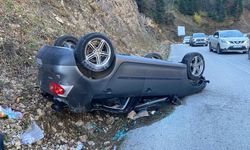 GİZLİ BUZLANMA YÜZÜNDEN TAKLA ATTI