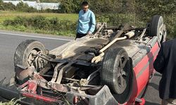 DİREKSİYON HAKİMİYETİNİ KAYBEDİP TAKLA ATTI