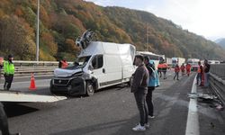 TEM'DE ZİNCİRLEME KAZA