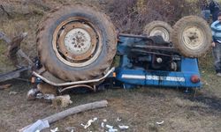 DEVRİLEN TRAKTÖR SÜRÜCÜSÜ YARALANDI