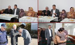 VALİ MUSTAFA YAVUZ VE EŞİ ŞEHİT AİLESİNİ ZİYARET ETTİ