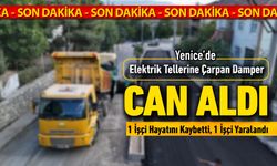 YENİCE'DEASFALT ÇALIŞMASINDA FECİ KAZA. BİR İŞÇİ VEFAT ETTİ