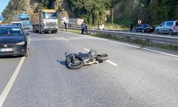 16 YAŞINDAKİ ÇOCUK MOTOSİKLET KAZASINDA AĞIR YARALANDI