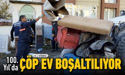 BELEDİYE EKİPLERİ SAHADA: ÇÖP EV BOŞALTILIYOR