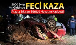 TAKLA ATAN ARAÇTA SIKIŞAN SÜRÜCÜ HAYATINI KAYBETTİ