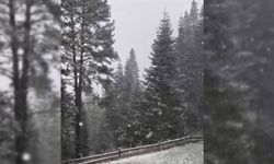 ILGAZ DAĞI'NDA KAR YAĞIŞI ETKİLİ OLMAYA BAŞLADI