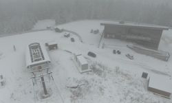 ILGAZ DAĞI'NDA KAR YAĞIŞI ETKİLİ OLUYOR