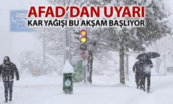 AFAD'DAN KARABÜK İÇİN KAR YAĞIŞI UYARISI