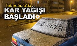 SAFRANBOLU'DA KAR YAĞIŞI BAŞLADI